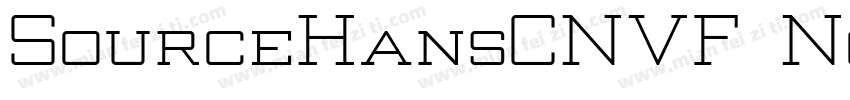 SourceHansCNVF Norma字体转换